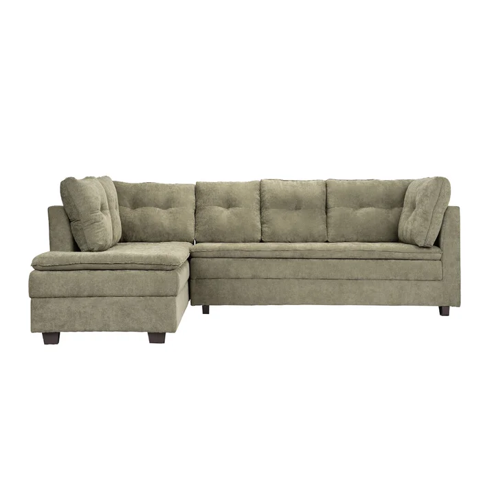 Sillon 3 cuerpos con Chaise - Coimbra - Derecho Verde en Verde - Sillones y sofás, Uruguay | Rústico Hogar, vista 4