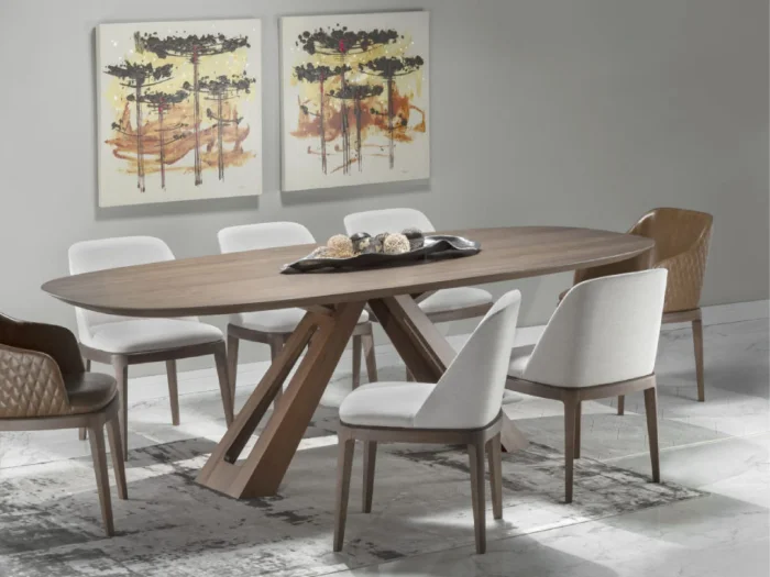 Mesa Cris en Blanco - Mesas de comedor, Uruguay | Arquetipo, vista 2