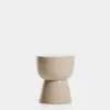 Mesa auxiliar exterior Mesquida de cerámica con acabado terracota glaseado Ø 35 cm - con acabado crudo glaseado Ø 36 cm en Beige - Mesas de arrimo, Uruguay | Kavehome, vista 1 de 7