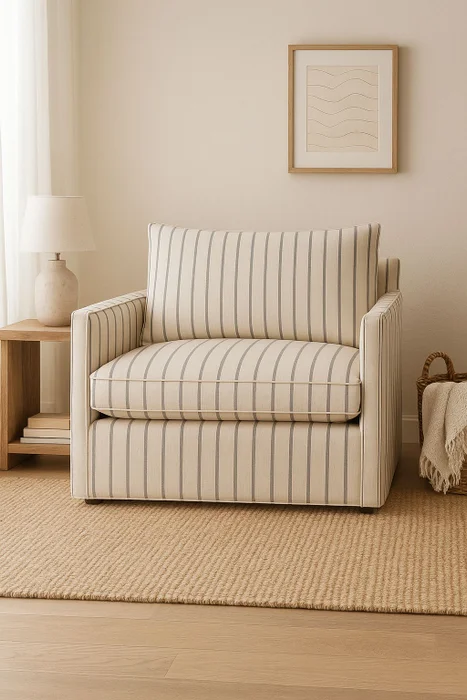 Butaca con funda a rayas en Multicolor - Sillones y sofás, Uruguay | Pieza Clave, vista 9