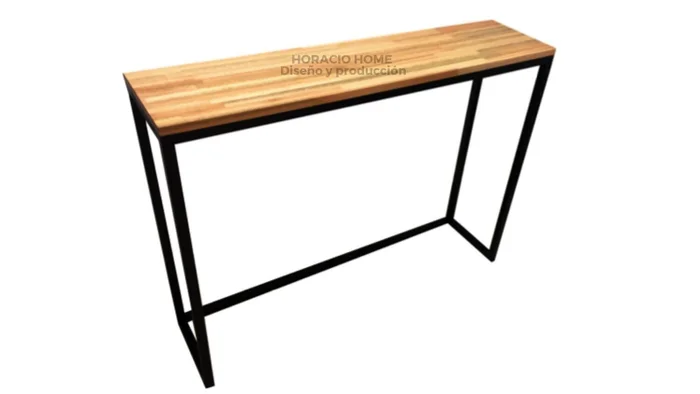 Mesa auxiliar simple en Negro - Mesas de arrimo, Uruguay | Horacio Home