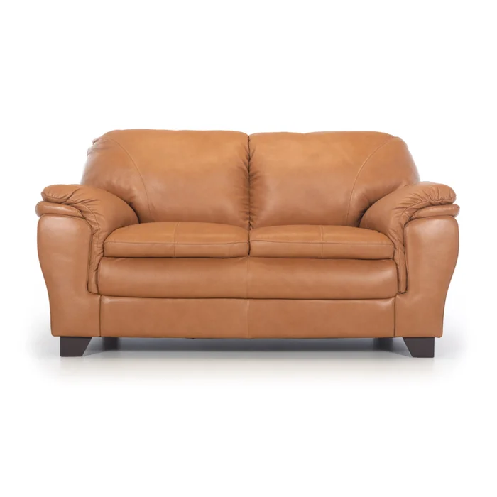Sofá Arezzo - Cuero Básico - 2 cuerpos - Camel en Beige - Sillones y sofás, Uruguay | NYR, vista 2