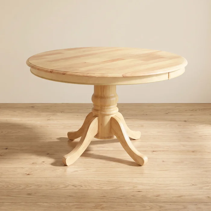 Mesa De Comedor Madera Natural-beige Puebla en Madera natural - Mesas de comedor, Uruguay | Divino
