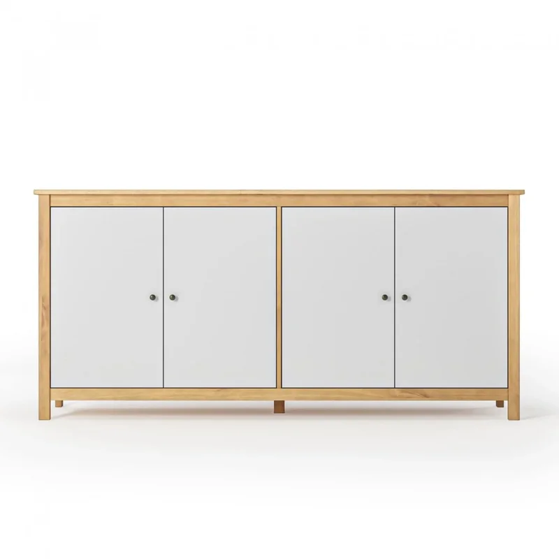 Cómoda 4 Puertas - Mari - Blanco en Blanco - Cómodas, Uruguay | Rústico Hogar, vista 3