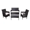 Set Living Exterior Rattan-sintetico-y-acero Negro Apolo en Negro - Muebles para el exterior, Uruguay | Divino, vista 2 de 7