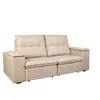 Sofa Retractil 3 Cuerpos Tela Natural-beige Atlanta Beige en Beige - Sillones y sofás, Uruguay | Divino, vista 2 de 9
