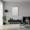 CUADRO CANVAS 60x90cm MARCO NEGRO PINTURA BLANCO 1 en Negro - Decoración de pared, Uruguay | Koz, vista 2 de 2