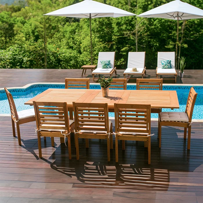 Mesa Extensible de Eucalipto - Mestra en Madera natural - Muebles para el exterior, Uruguay | Rústico Hogar, vista 2
