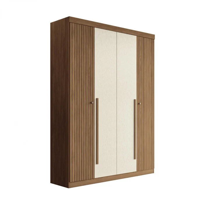 Ropero Buriti 4 Puertas - Linea Fit - Marron/Arena en Multicolor - Roperos y placares, Uruguay | Rústico Hogar