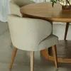 SILLA CALA XL TEKA TAPIZADA en Off-white - Butacas, banquetas y puffs, Uruguay | Masinfinito Casa, vista 2 de 3