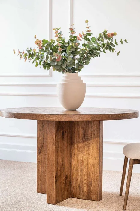 MESA COMEDOR GALERIE - HAYA MACIZA - 1.20 MTS en Marrón - Mesas de comedor, Uruguay | La Iberica