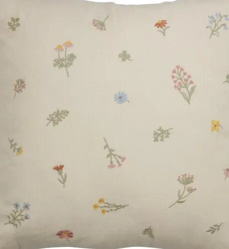 Almohadón AGERTIDSEL 45x45 flor beige en Beige - Textiles, Uruguay | JYSK