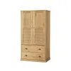 Ropero 2 Puertas - 2 Cajones - Línea Oslo - Natural en Madera natural - Roperos y placares, Uruguay | Ecowood, vista 1 de 4