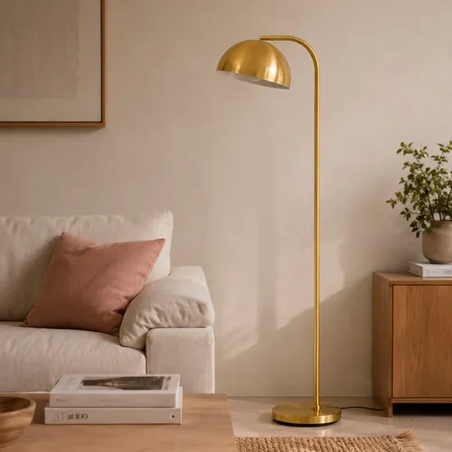 Lámpara de pie Eira en Dorado - Lámparas de pie, Uruguay | Alta Gracia Deco