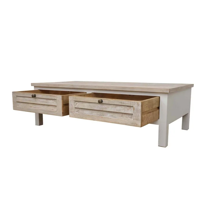 Mesa Ratona Madera-de-mango Natural-beige Costa Natural Blanco en NATURAL BLANCO - Mesas de living, Uruguay | Divino, vista 6