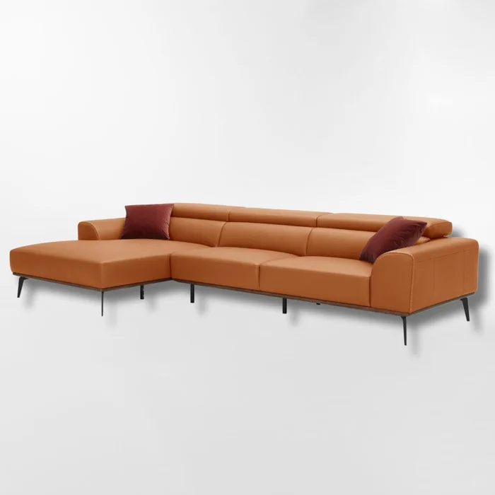 Sofá DUNA CUERO Marrón IZQUIERDO en Marrón - Sillones y sofás, Uruguay | Viasono, vista 2