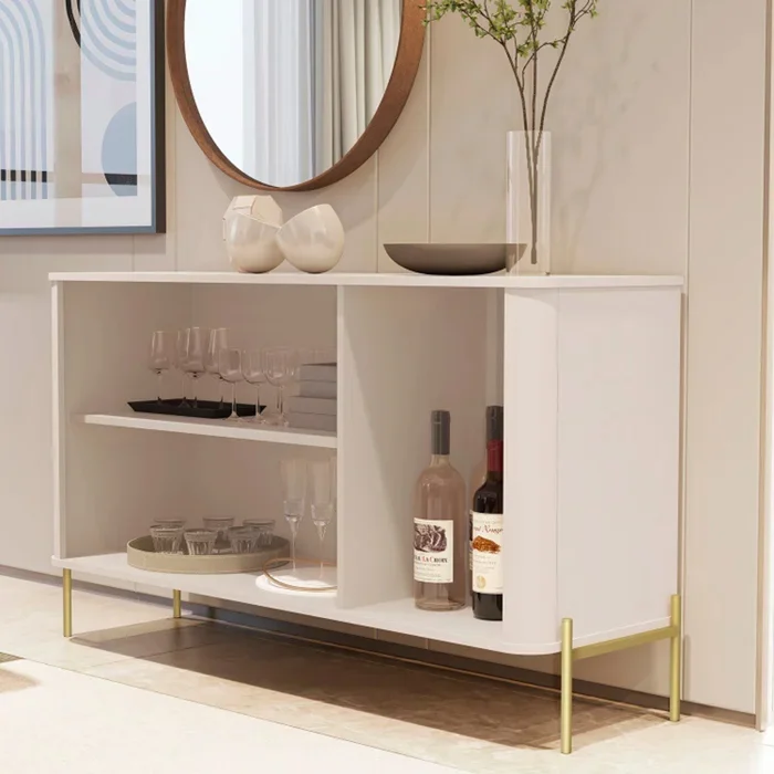 Buffet Aparador 3 Puertas Mdp Con Patas Metalicas en Beige - Aparadores y recibidores, Uruguay | Soy Hogar, vista 3