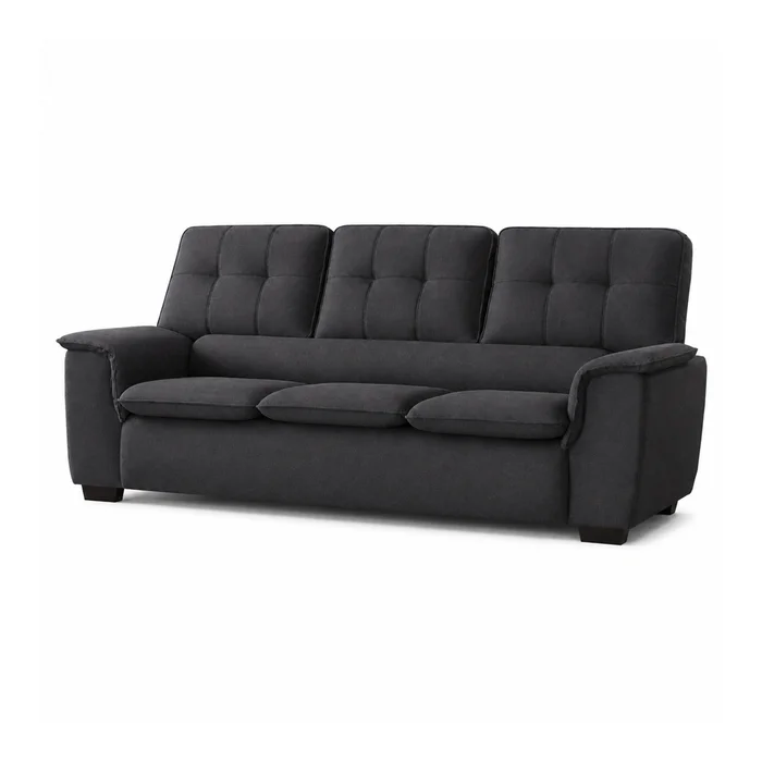 Sillon Sofa Living 3 Cuerpos Tapizado En Tela Alta Calidad en Gris - Sillones y sofás, Uruguay | Soy Hogar
