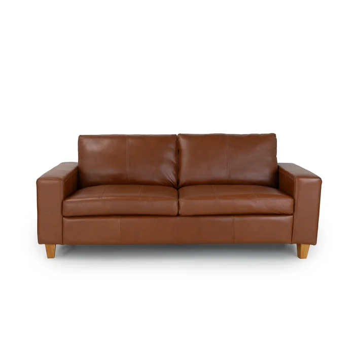 Sofá Royale - Cuero Básico - 3 cuerpos - 457 (Brandy) en Marrón - Sillones y sofás, Uruguay | NYR, vista 2