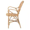 SILLA BISTRO RATTAN NATURAL C/BRAZOS 46X51X89H - Sillas, Uruguay | Vinibel, vista 2 de 5