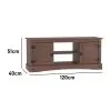 Rack Tv Mueble Linea Mexicana 2 Puertas Living E1548 en Marrón - Mesas de comedor, Uruguay | Soy Hogar, vista 4 de 8