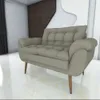 Sofa 2 Cuerpos Capitoneado Tapizado Tela Patas De Madera - Sillones y sofás, Uruguay | Soy Hogar, vista 6 de 6