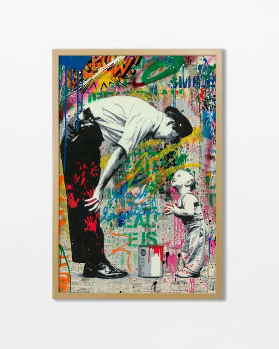 Banksy Grafitti N.07 en Multicolor - Láminas, Uruguay | La Cuadrería