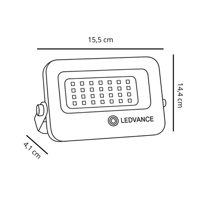 Foco LED LEDVANCE Compact IP66 20W CCT Negro en Negro - Lámparas colgantes, Uruguay | Serlux, vista 6