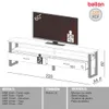 Rack para TV Industrial F43 220cm 100% MDF - Linea Factory - Muebles para TV, Uruguay | Balton, vista 4 de 4