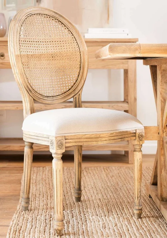 SILLA OVALO CON ESTERILLA - CLARA en Madera natural - Sillas, Uruguay | La Iberica, vista 4