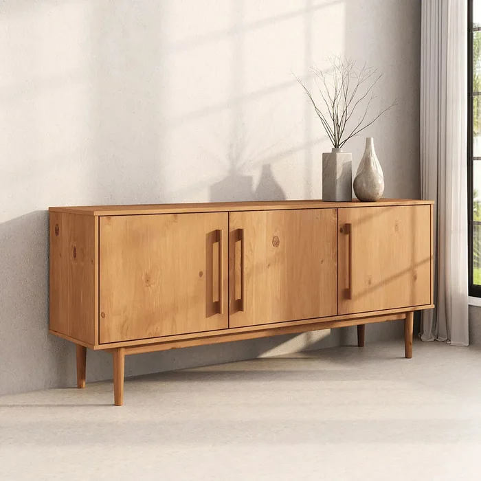 Aparador Buffet 170CM Trega - Madera Maciza en Madera natural - Aparadores y recibidores, Uruguay | Balton