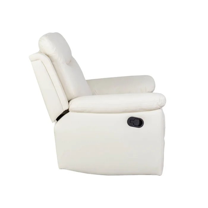 Recliner 1 Cuerpo Simil-cuero Natural-beige Lexus Crema en Beige - Sillones y sofás, Uruguay | Divino, vista 4