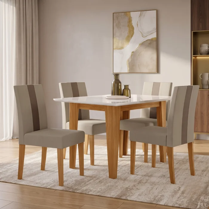 Juego de comedor Kate- 4 sillas - sin vidrio - Moderna Hogar en Multicolor - Juegos de comedor, Uruguay | Moderna Hogar, vista 2