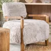 BUTACA WOOLY - WALNUT Y PELO LARGO en Beige - Butacas, banquetas y puffs, Uruguay | La Iberica, vista 1 de 23