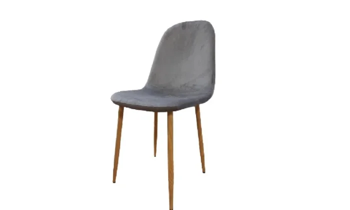Silla LYNA en Tela - Gris Velvet en Gris - Sillas, Uruguay | Finkel