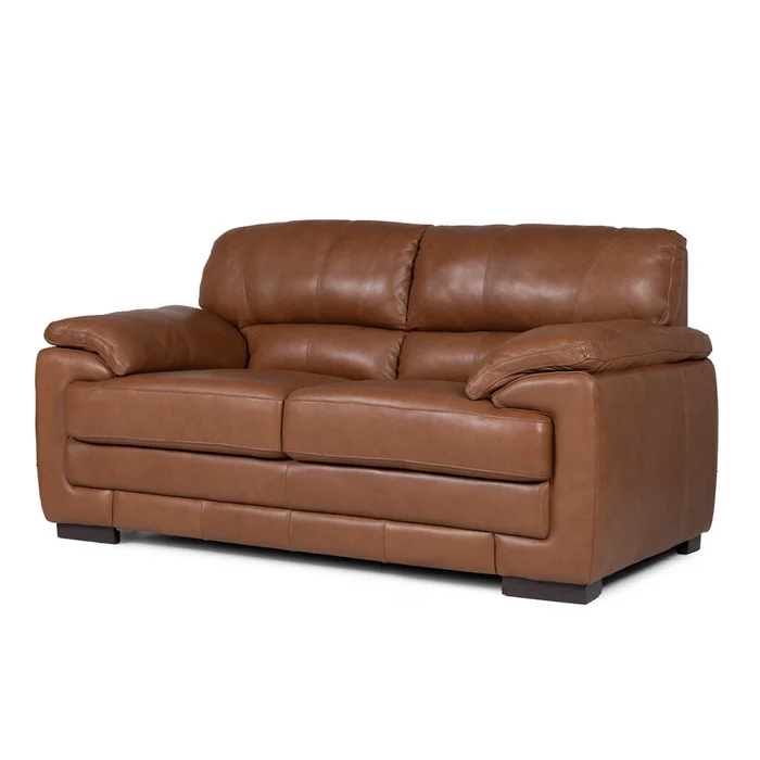 Sofá Oxford - Cuero Advanced - 2 cuerpos - Maverick Telha (Preventa) en Marrón - Sillones y sofás, Uruguay | Nyr