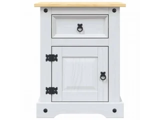 Mesa de Luz 1 P/1 C Cera/Blanco LINEA CORONA MADERA - Mesas de luz, Uruguay | Quesal, vista 9