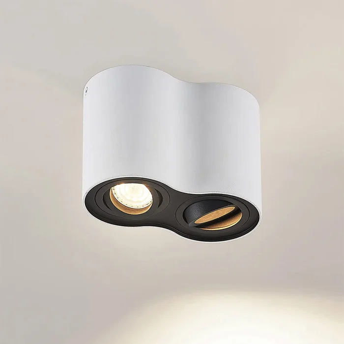 Luminaria Downlight Redonda Doble Bari Blanca en Blanco - Lámparas colgantes, Uruguay | Serlux, vista 6