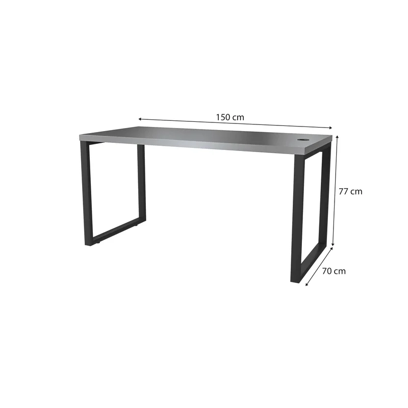 MESA ESCRITORIO INDUSTRIAL PREMIUM DIRECTOR 150CM en Marrón - Bibliotecas, Uruguay | Balton, vista 10