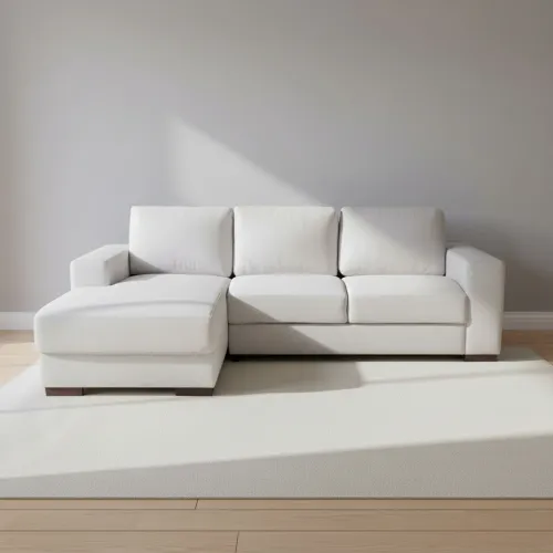 Sofa C/chaise Más De 4 Cuerpos Tela Natural-beige Smart Beige en Beige - Sillones y sofás, Uruguay | Divino