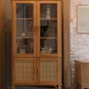 Cristalero 4 Puertas Madera de Pino y Rattan Natural - Linea Yakarta - Aparadores y recibidores, Uruguay | Berna home, vista 4 de 9