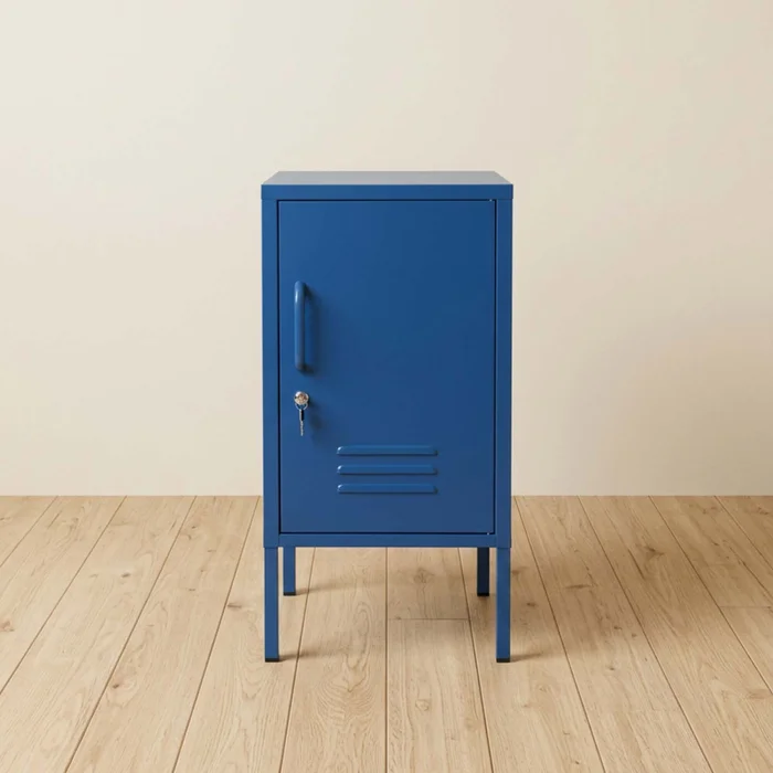 Mesa Lateral 1p Metal Azul Olivia en Azul - Mesas de living, Uruguay | Divino