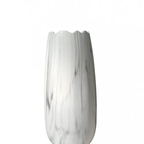 FLORERO MARMOLADO BLANCO Y GRIS en Blanco - Jarrones, Uruguay | Champagne Home