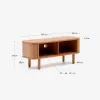 Mueble TV Mailen 2 puertas en chapa de fresno - con acabado natural 120 x 50 cm en Madera natural - Muebles para TV, Uruguay | Kavehome, vista 7 de 7