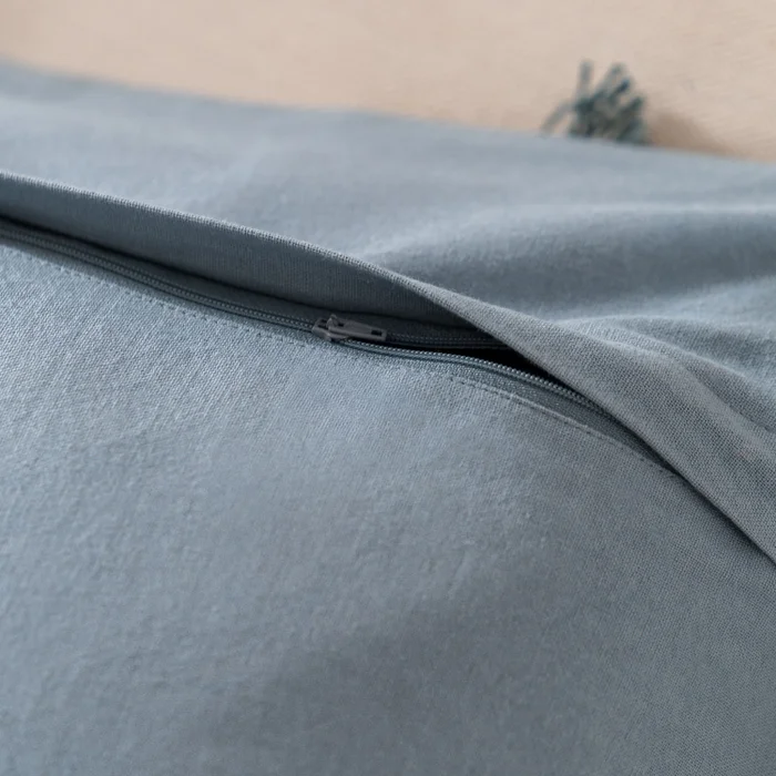 Funda de Almohadón Ondas de Flecos y Borlas - Textiles, Uruguay | Arredo, vista 3