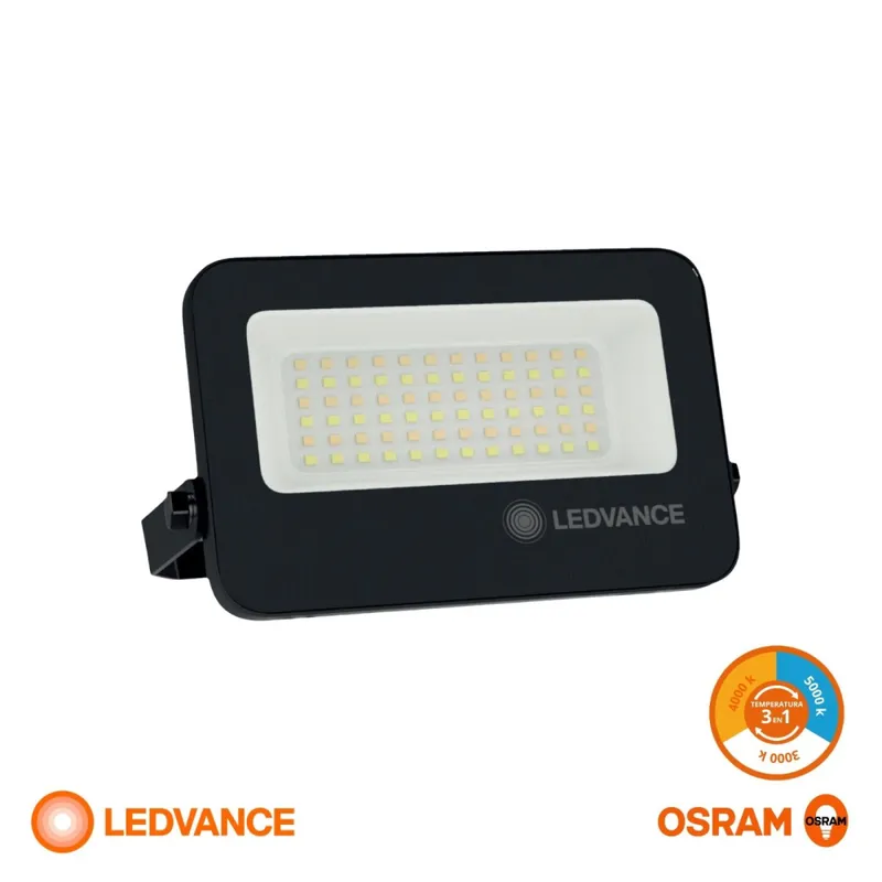 Foco LED LEDVANCE Compact IP66 30W CCT Negro en Negro - Lámparas colgantes, Uruguay | Serlux