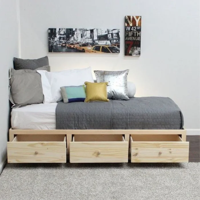 Cama Thuja en Madera natural - Dormitorio, Uruguay | Treehouse Deco, vista 2