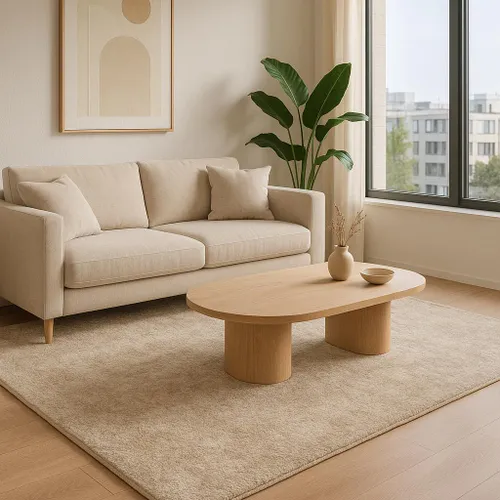 ALFOMBRA FOFFO Beige 150CM X 200CM D3421 en Beige - Textiles, Uruguay | Indrana