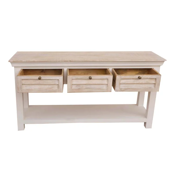 Consola Madera-de-mango Natural-beige Costa Natural Blanco en NATURAL BLANCO - Mesas de living, Uruguay | Divino, vista 4