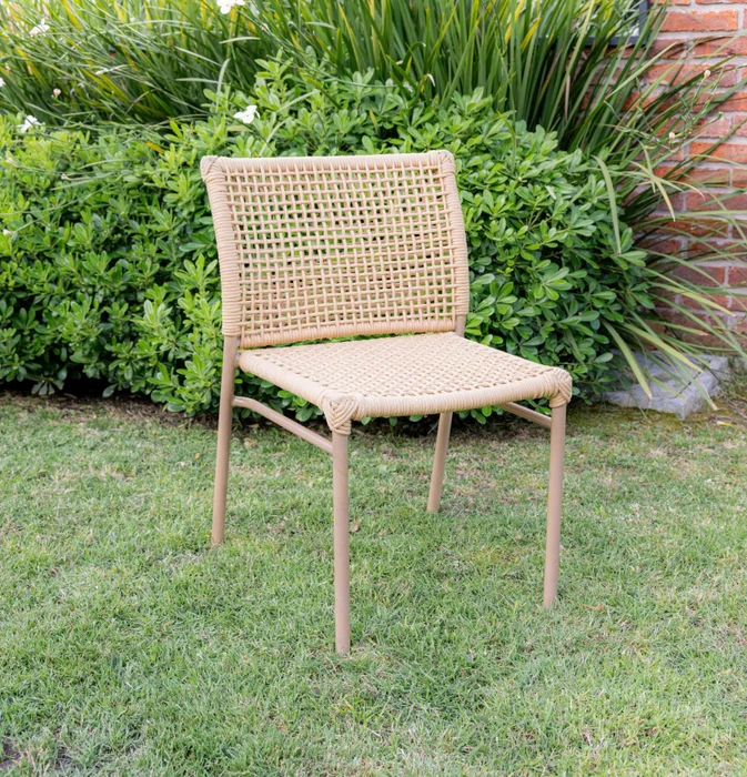 Sillas en cuerda náutica y aluminio en Beige - Sillas, Uruguay | Entrecasa